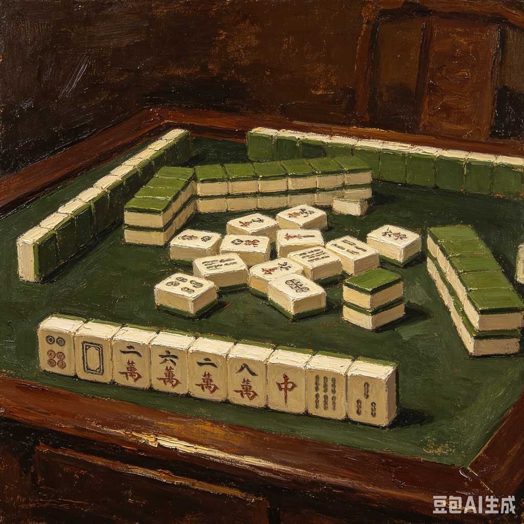 luxury carving mahjong tiles
