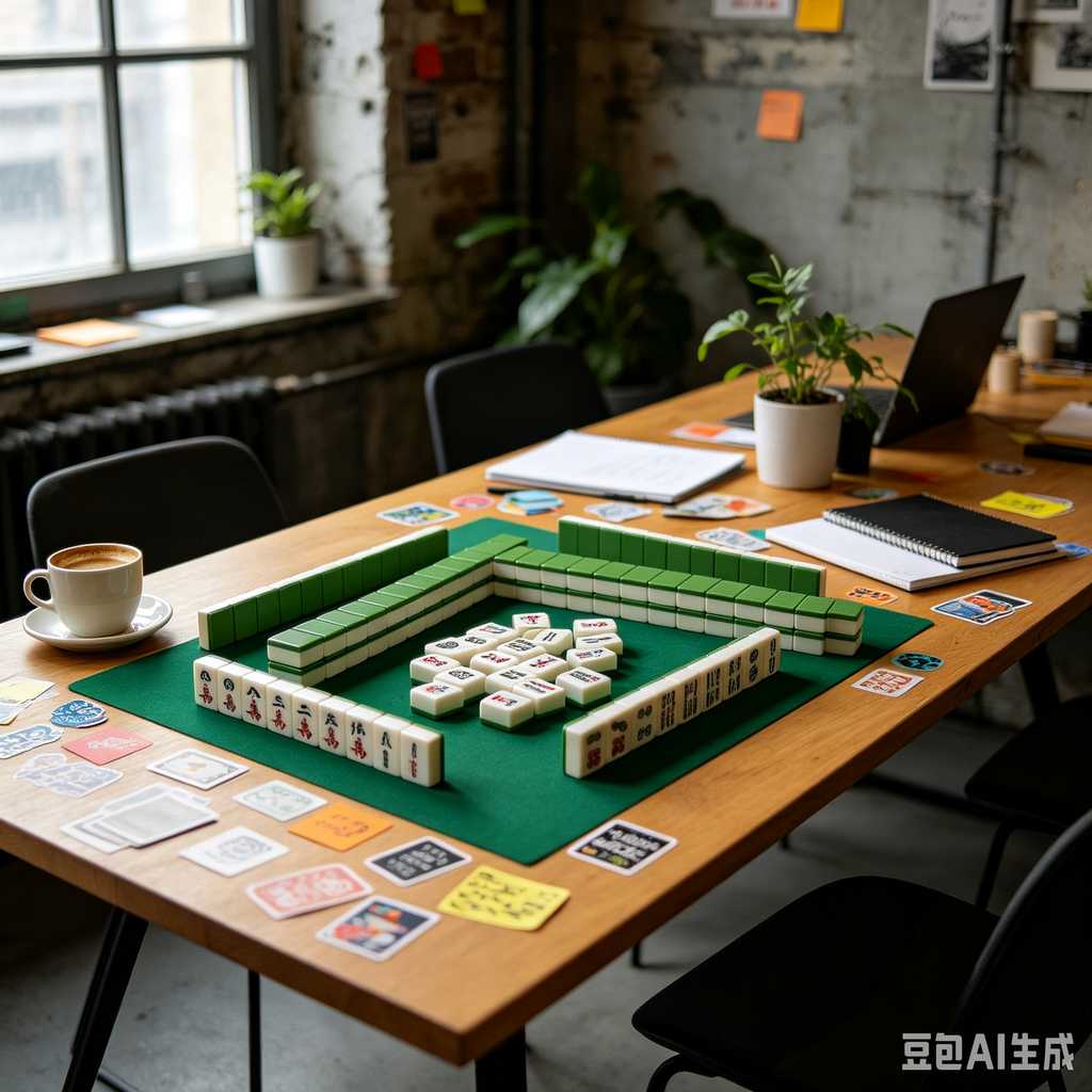 simple text mahjong tiles